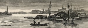 The Disastrous Floods in Austria-Hungary: View of Raab Lately Inundated by the Danube, from 